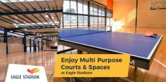 Eagle Stadium is designed with 12 indoor multi-purpose courts and 4 outdoor netball courts for our members. Here, we also have an 800sqm Gym that helps you to achieve your fitness goal. Check out our website to know more about our courts and spaces! http://eaglestadium.wynactive.com.au/facilities-and-services/courts