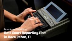 For over 30 years, Downtown Reporting has been serving the people with national court reporting services. We are dedicated to provide excellent services in minimal time period and also we are available 24 hours a day.