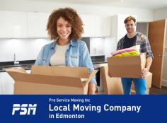 Pro Service Moving Inc is the local moving company in Edmonton, providing quality and affordable moving services. Whether you need small moves, professional apartment moving or full packing services, we will happy to help you. Call or fill out an online quote to hire us. 