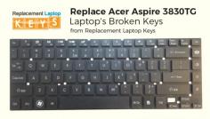 Get the 100% original and branded keys for your Acer Aspire 3830TG from Replacement Laptop Keys. We not only provide you with the full key replacement kit, but also the video installation guide, with the help of which you can easily install the key without moving to the repair shop or service center.