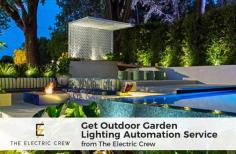 Make your garden and pool lighting, fully automated with wireless automation technology provided by the team members of The Electric Crew. This automated lighting system will turn on when there will be a sunset and will turn off during the day. Not only this, you can also control this lighting with your smart device. 