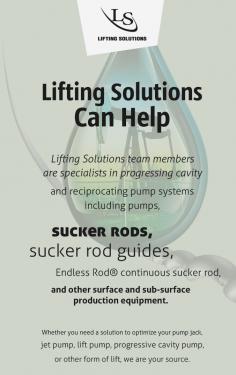 Lifting Solutions provides you with reciprocating rod pumping focused products and services that will reduce your operating costs. Our team of skilled industry professionals will help you to achieve your business goals. 