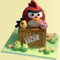 Angry Birds Birthday Cake