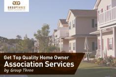 For getting the quality home owner association services, get in touch with Group Three Property Management Inc. With this, we will help you to produce financial statements for the board including bank reconciliation, aged accounts receivable and more. 
