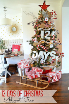 Put a spin on a traditional advent calendar by boldly displaying numbers around a tree on boxes, containers, and packages.
Get the tutorial ...