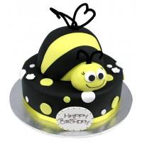 A Bumblebee Dot Cake