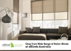 For getting the best roller blinds in Melbourne, get in touch with eBlinds Australia. We provide you with customised design blinds so that it can compliment your home decor and also provide you with motorised operation option so that you can easily operate it. Call us today for any questions! 