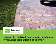 Give your landscape a clean and professional finish with landscape edging services by Toemar. These edgings are durable to withstand lawn maintenance and pedestrian traffic. 