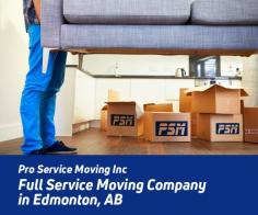 Looking for reliable movers in Edmonton, AB? Contact Pro Service Moving Inc. Our range of services includes local & residential moving, long distance moving, packing services and much more. For more details, call us on 587-784-1824 or visit 