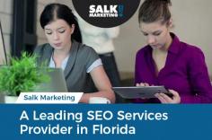 Salk Marketing offers an impressive range of SEO services in Florida. Get in touch today to learn more about our SEO services and discuss your budget. Call 954-968-1234