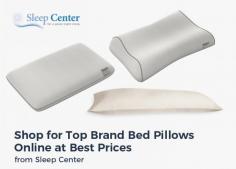 A wide selection of branded bed pillows is now available at Sleep center. Here, you will be provided with pillows of some leading brands like tempurpedic, technogel. Buy now and make your sleep position comfortable with our pillows! 