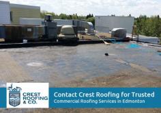 Crest Roofing is known as a reputable roofing company in Edmonton that has been providing many types of commercial roofing services for more than 18 years. We provide our customers with the top quality of workmanship. 