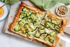 Broccoli walnut tart