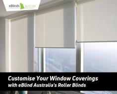 Make your room decorative & stylish with eBlinds Australia’s top notch roller blinds that are available with variety of color options as well light control option. All our blinds are custom made to suit your practical needs. 