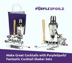 Get your cocktail party into full swing with PurpleSpoilz’s complete range of cocktail shaker sets. We also have professional mixing sets and all the necessary equipment for bartenders. Browse our cocktail shakers range and choose the desired one by visiting our website.