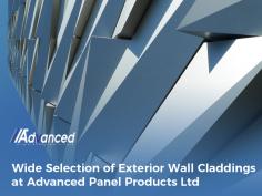 For a wide range of metal wall cladding panels, get in touch with Advanced Panel Products Ltd. Our panels come in various colors and can be used for different sectors like refrigeration, commercial and industrial building, oil and gas etc. 
