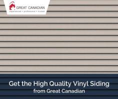 Great Canadian is the leading provider of vinyl siding that is modern with sleek and versatile designs. Our siding comes in different colours and styles including dutch lap, vertical, clapboard and shake sidings.