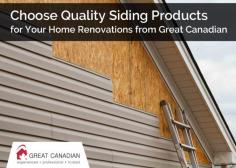 At Great Canadian, we provide lots of siding options at the lowest prices in Calgary. Some of them are - vinyl siding, James Hardie plank siding, canexel siding, cultured stone and more. Visit us now!