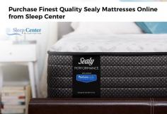 Sleep Center stocks a wide range of Sealy mattresses online. We offer various mattresses size options, ranging from Twin, Twin XL, Queen, King and more.