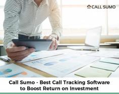 Call Sumo is an ultimate call tracking software that helps to track online and offline all advertising calls. You can know which of your marketing efforts gives the best return on investment and save the time to take decision fast.