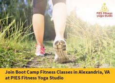 Need to join Boot Camp Fitness Classes in Alexandria, VA? Visit PIES Fitness Yoga Studio. Our classes are designed to help you reach your fitness goals as well as go above and beyond your usual routines.