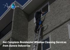 Get the best windows cleaning services in Edmonton from Aurora Industries. Our range of window cleaning services includes indoor, outdoor, eavestrough and pressure washing. So contact us today!