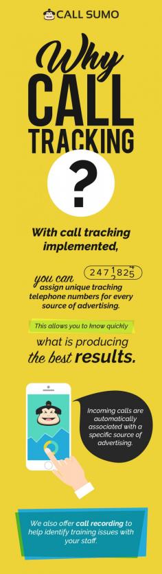 Call Sumo is the most effective call tracking software that helps to boost your return on investment. It offers you to call recording that helps to identify training issues with your staff. To know more, visit our website. 