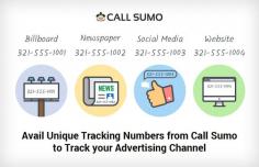 At Call Sumo, we provide local tracking numbers, toll-free numbers and vanity tracking numbers to our clients. Our software tracks each calls as well as identify the caller and from where they are calling you - Google Adwords, facebook ads, or other marketing channel. 