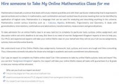 Can I pay someone take my online Mathematics class for me? No need to go anywhere, Assignment Kingdom is with you. Hire our experts to take your online mathematics class. We are always available 24/7 to provide affordable and hassle-free services to help our students. Our expert will take your online Maths classes all tasks with guaranteed A or B grade or else your money will be refunded. 