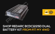 Get in touch with Fit My 4wd to shop for best dual battery kits for Nissan NP300 Navara. It features the next generation REDARC in-vehicle charging technology.