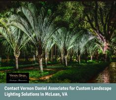Vernon Daniel Associates provides custom landscape illumination for residential and commercial properties in McLean, VA. We have the skills and knowledge to provide custom outdoor lighting services to match your needs and budget. 