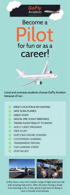 GoFly Aviation is the right place for local as well as overseas students to receive flight training. We have highly trained instructors who are passionate about teaching people to fly. To book a consultation, call us on 1800 707 433.