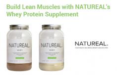 Build lean muscles and improve your immune system with NATUREAL’s whey protein supplement. This supplement also enhances the metabolism of fat and carbohydrate, which boosts your immune system and helps lowers the blood pressure levels.