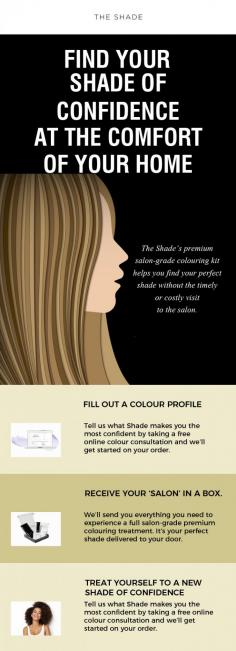 The Shade is your one-stop solution for a flawless home colouring experience. Our colours are free from ammonia, PPD, parabens and phthalates, and made by Italian specialists who have decades of experience in colour-making. Order your kit now & get salon-grade colour at home!