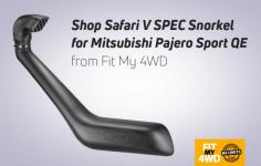Safari V SPEC Snorkel is one of the genuine snorkels trusted by Australians. It protects the engine during river crossings and dusty desert driving conditions. At Fit My 4wd, we provide the best quality Safari V SPEC Snorkel to protect your 4wd engine from hazards of dust. Shop now at https://www.fitmy4wd.com.au/snorkels/583-safari-snorkel-ford-px-ranger-wildtrack-xlt.html