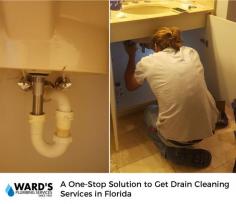Ward's Plumbing Services is your one-stop-solution to get drain cleaning services in Florida. Since 1992, we have been providing drain cleaning services to our customers with complete satisfaction. Book your drain cleaning service now! 