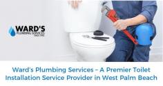 If you are planning of new toilet installation in West Palm Beach or Boca Raton, call the plumbers of Ward’s Plumbing Services. Our plumbers are friendly, knowledgeable and ready to help you with any plumbing installation you need. Get in touch with us today! 