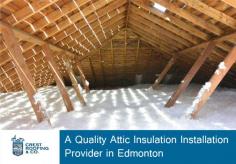 Get in touch with Crest Roofing for quality attic insulation installation in your Edmonton home. Our workmanship and process are reliable and we take extra care to protect the part of your home that is most vital.