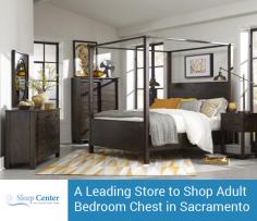 Shop the finest quality adult bedroom dresser in Sacramento from a leading store, Sleep Center.  We stock only top brand chests that will complement any bedroom furniture perfectly. 