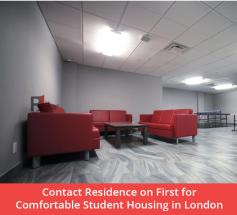 Stay connected with Residence on First if you are in search of comfortable student housing in London. Our clean & comfortable housing is equipped with tonnes of amenities and located #49 steps away from Fanshawe College.