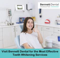 Considering professional teeth whitening services in Sherwood Park? Bennett Dental is the right place for you. We provide safe teeth whitening services in the most hygienic and comfortable manner. 