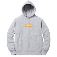Supreme Box Logo Hoodie- Grey/Orange – Streetwear Official