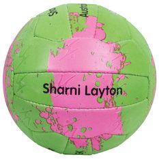 Sharni Layton Match Netball Green / Pink 5