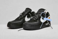 Nike Off White Air Force 1 af1 Black Cone Volt 