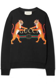 Gucci oversized printed cotton-jersey
