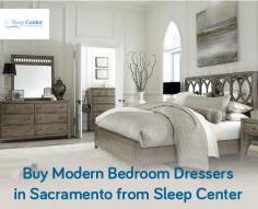 Get a wide range of quality bedroom dressers in Sacramento from Sleep Center. We have drawer dressers, Sliding Door Dressers, ICB Double Dressers, and many more.
