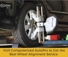 Computerized AutoPro is a well-known name when it comes to the best wheel alignment services in Edmonton. Our wheel alignment service creates a smoother ride by minimizing steering pull and vehicle wander. 