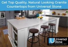 Visit Universal Stone to get top quality and natural looking granite countertops that offer a truly unique appearance. It remains cool in a way no other surface can, thus must preferred for cooking.