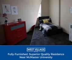 West Village Suites is a fully-furnished, superior quality residence near McMaster University. All our apartments are well-maintained with a spacious layout to give you a positive feel.