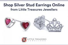 An exclusive range of designer silver stud earrings is available at Little Treasures Jewellers. Our studs are perfect to wear casually as well as occasionally.